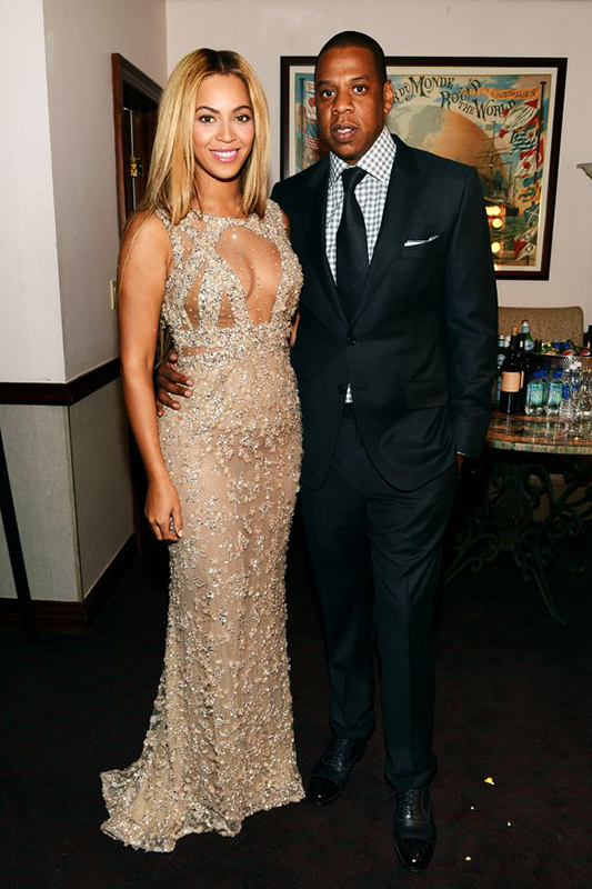 Beyoncé with her husband Jay - Z