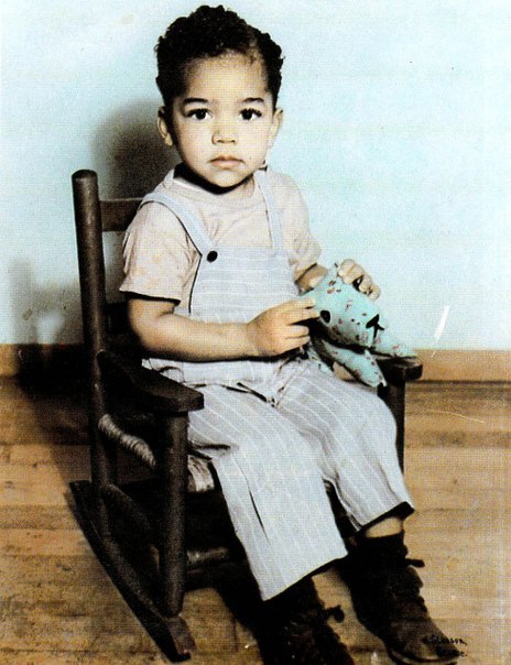 Jimmy Hendrix in the childhood