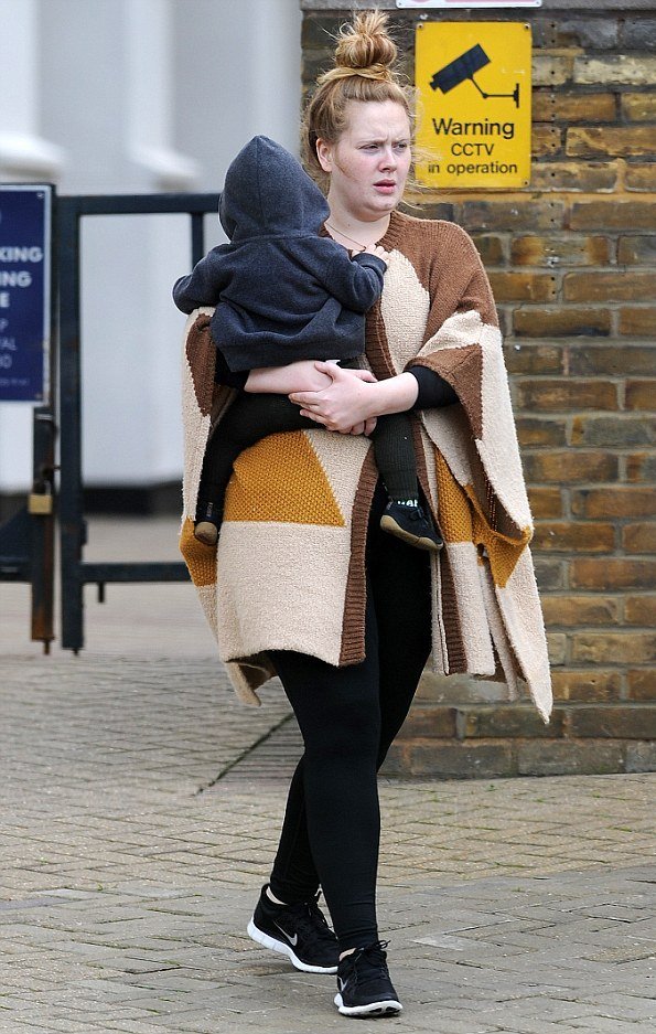 Adele and her son