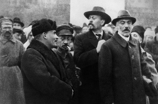 Vladimir Lenin, Yakov Sverdlov, Mikhail, Vladimir and Pyotr Smidovich