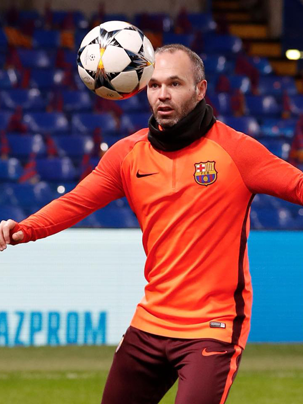 The soccer player Andrés Iniesta