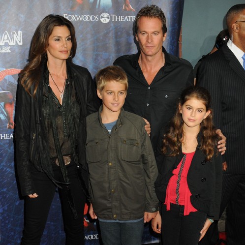 Cindy Crawford and husband Randy Gerber and children Presley and Kaia