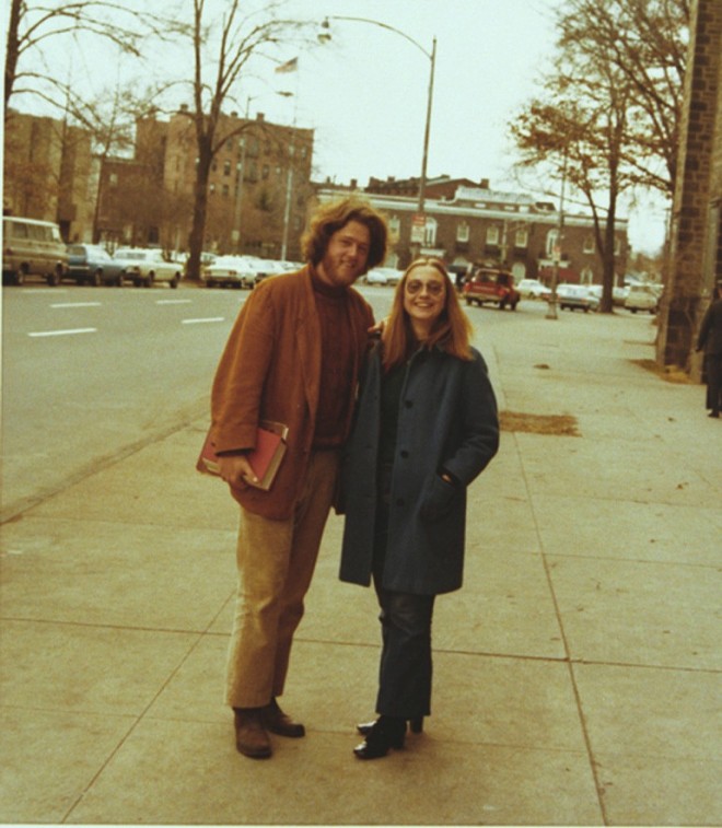 Bill Clinton and Hillary as a student