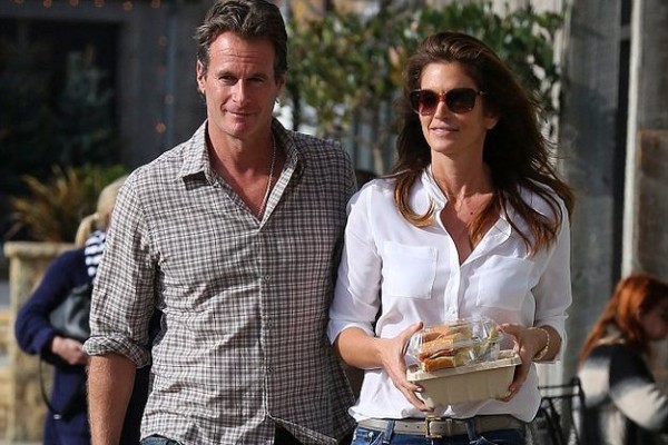Cindy Crawford with her husband