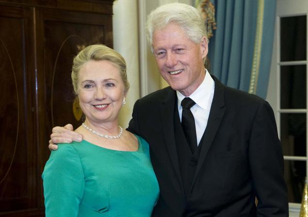 Hillary Clinton with her husband