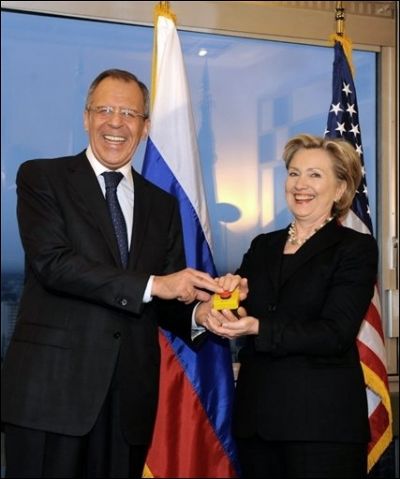 Hillary Clinton and Sergey Lavrov