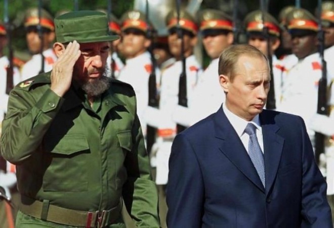 Fidel Castro and Vladimir Putin