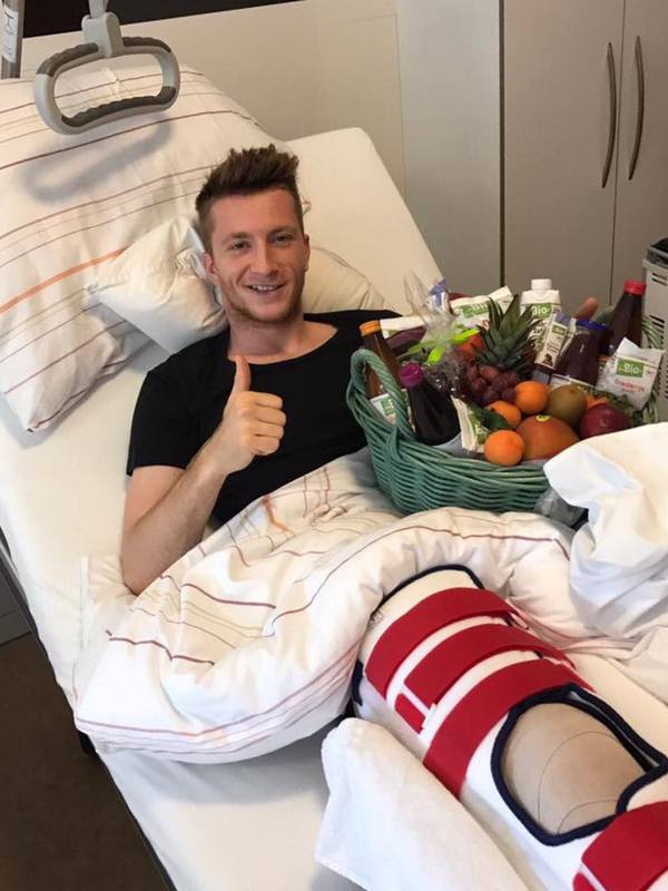 Marco Reus in the hospital
