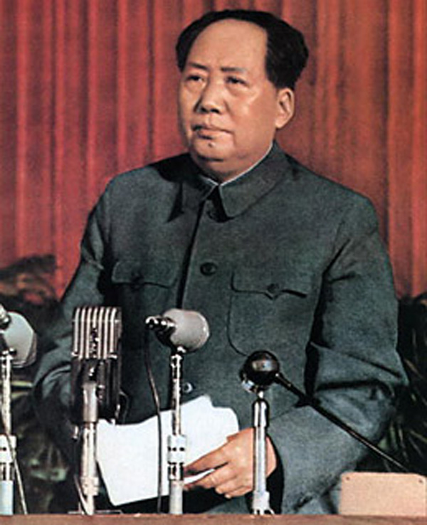 Mao Zedong at the speech