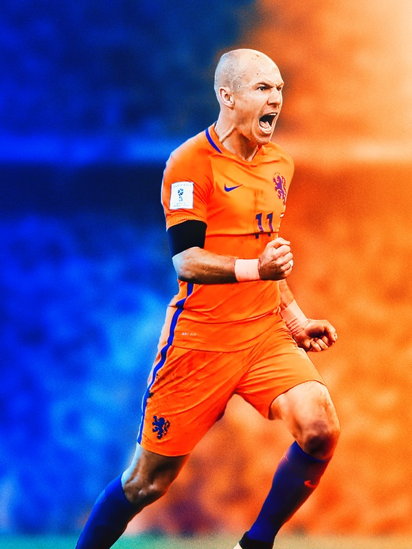 Arjen Robben in the national team of Netherlands