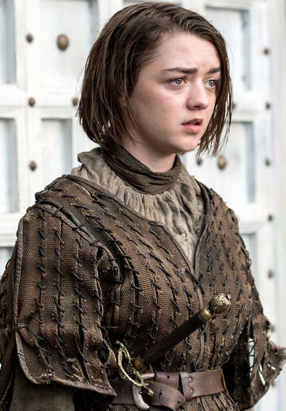 Maisie Williams in the series Game of Thrones