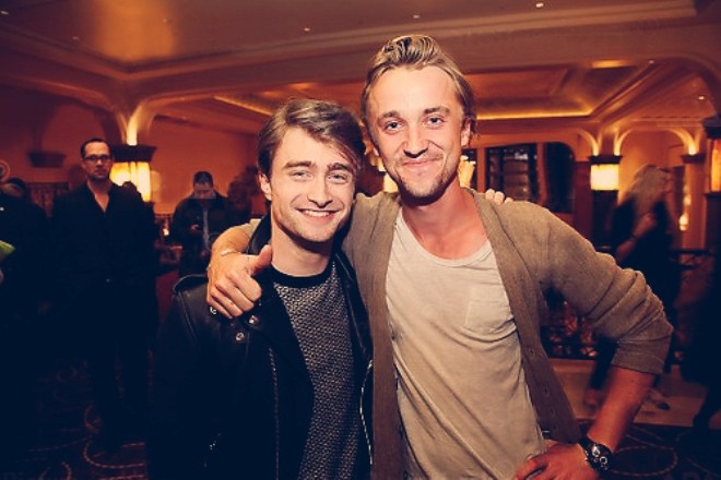 Daniel Radcliffe and Tom Felton