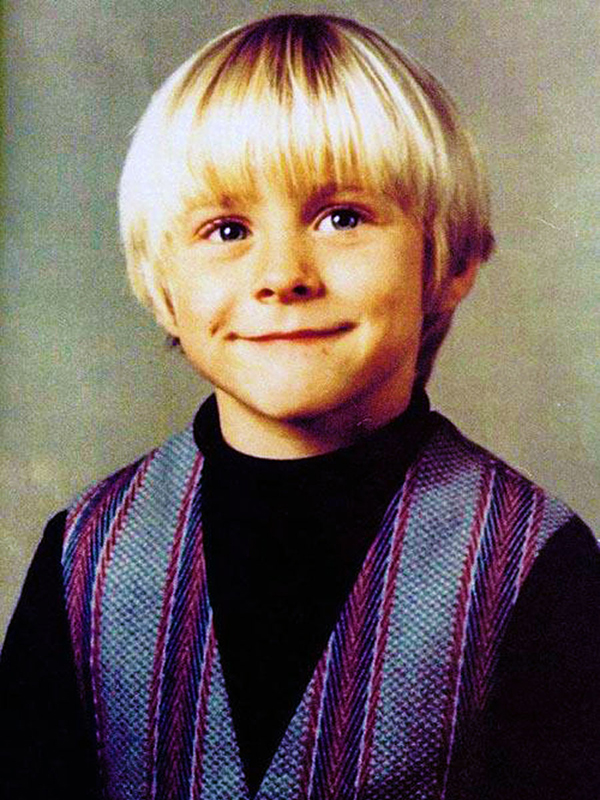 Kurt Cobain in his childhood