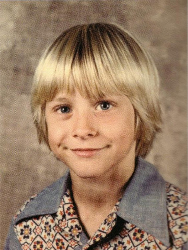 Kurt Cobain in his childhood