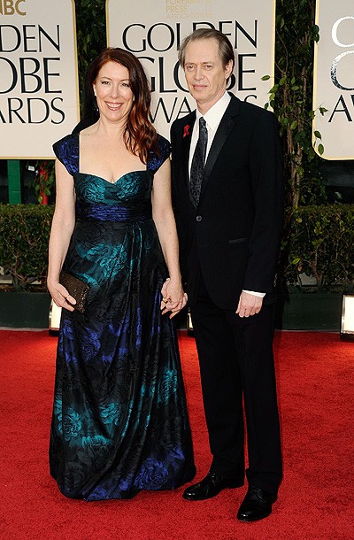 Steve Buscemi with wife