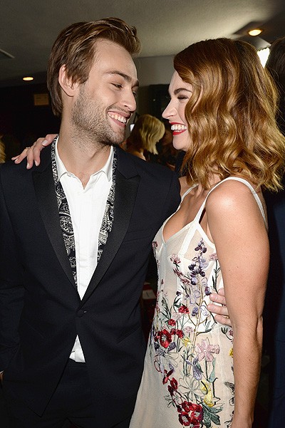 Douglas Booth and Lily James