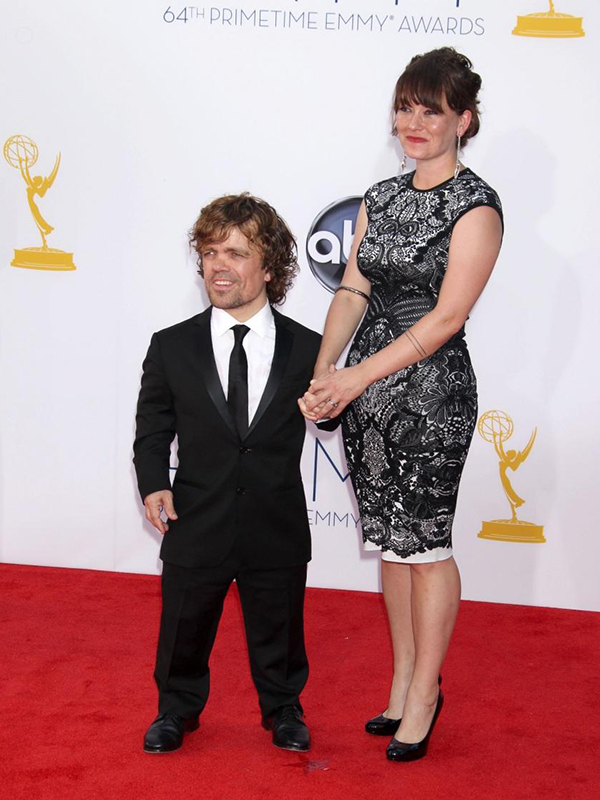 Peter Dinklage with wife
