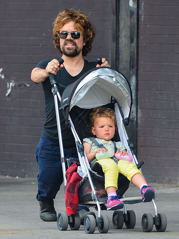 Peter Dinklage with his daughter
