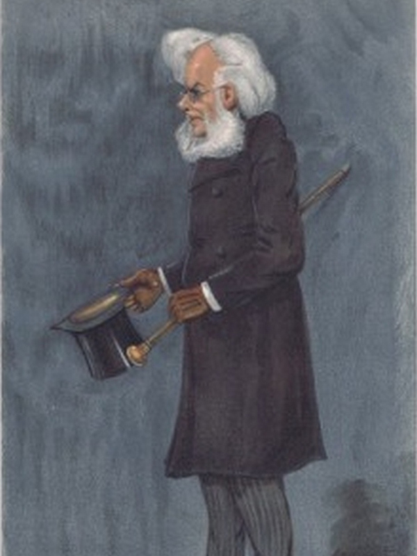 A caricature of Henrik Ibsen