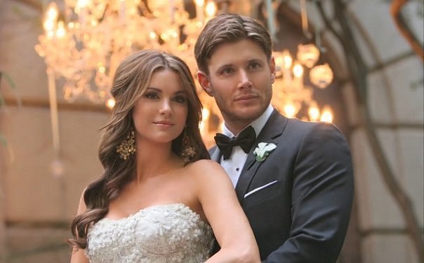 Jensen Ackles with his wife, Danneel Harris