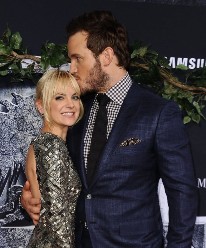 Anna Faris with her husband