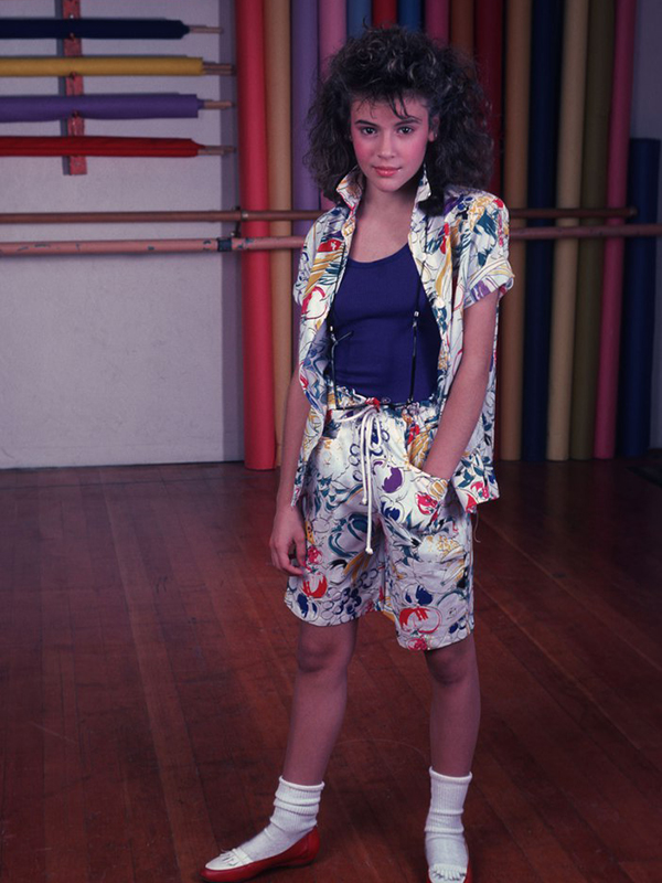 Alyssa Milano in her youth