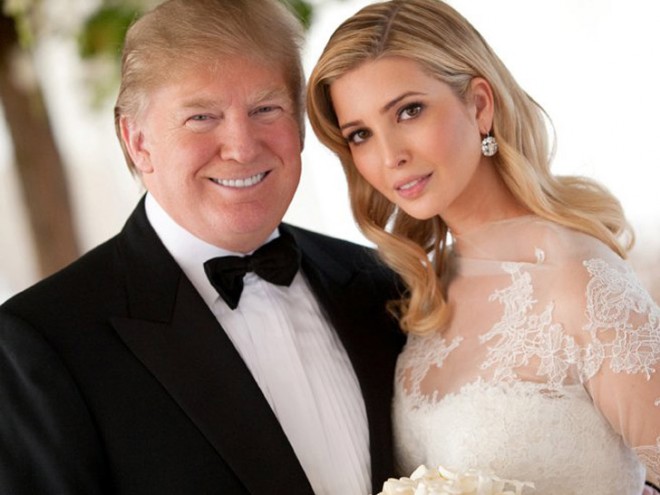 Ivanka Trump with father
