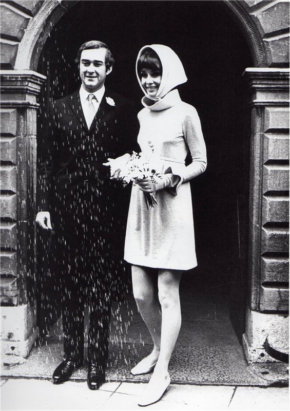 Audrey Hepburn with her second husband Andrea Dotti