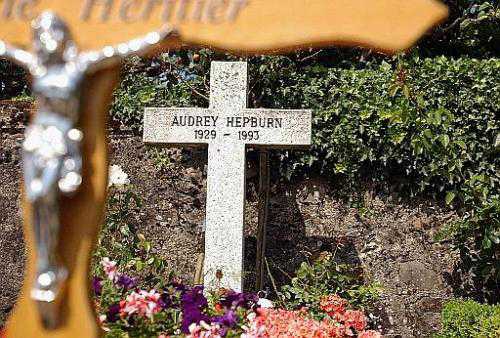 Audrey Hepburn’s grave