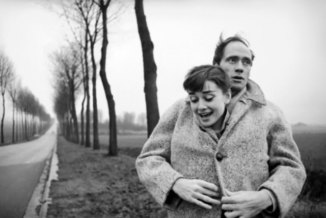 Audrey Hepburn with her first husband Mel Ferrer