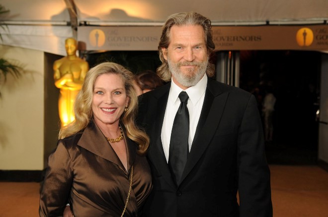 Jeff Bridges with his wife