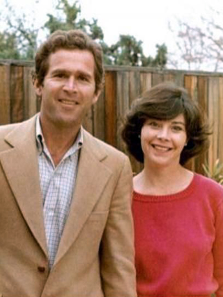 George Bush with his wife