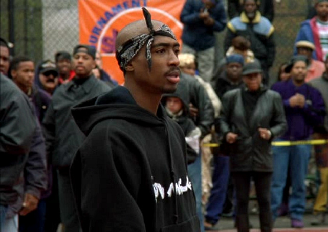 Tupac Shakur in the movie Above the Rim