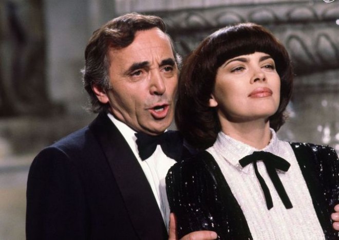 Charles Aznavour and Mireille Mathieu