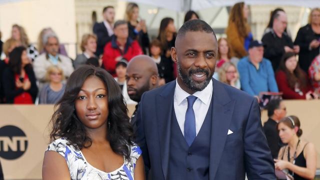 Idris Elba with daughter