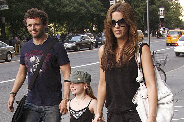 Michael Sheen and Kate Beckinsale with her daughter