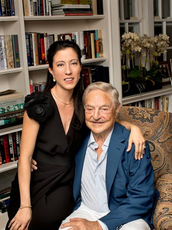 George Soros with his wife
