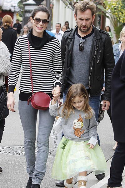 Michelle Monaghan with her husband and daughter