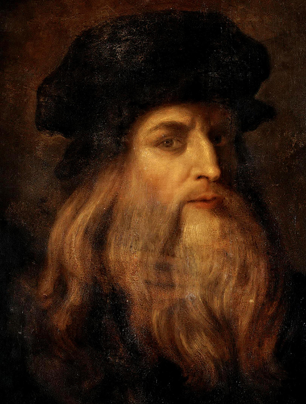 The portrait of Leonardo da Vinci