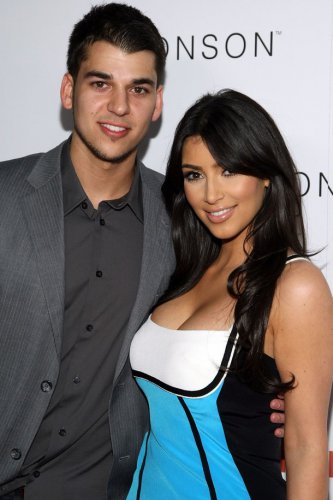 Kim and her brother Robert Kardashian