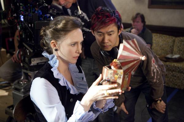 James Wan on the set of the film "The Conjuring"
