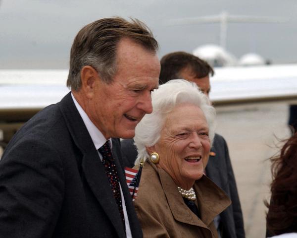 George Bush Sr. and his wife Barbara