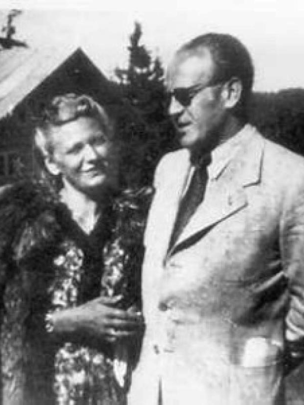 Oskar Schindler with his wife