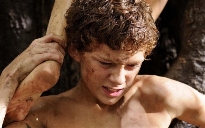 Tom Holland in the movie "The Impossible»