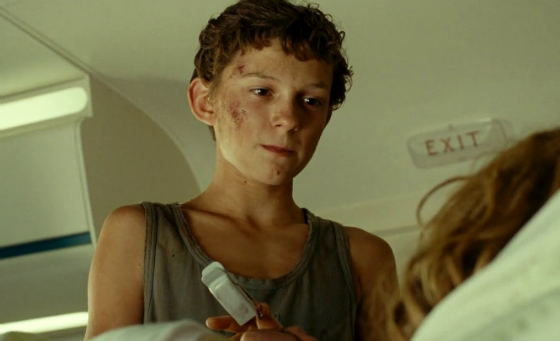 Tom Holland in the movie "The Impossible»