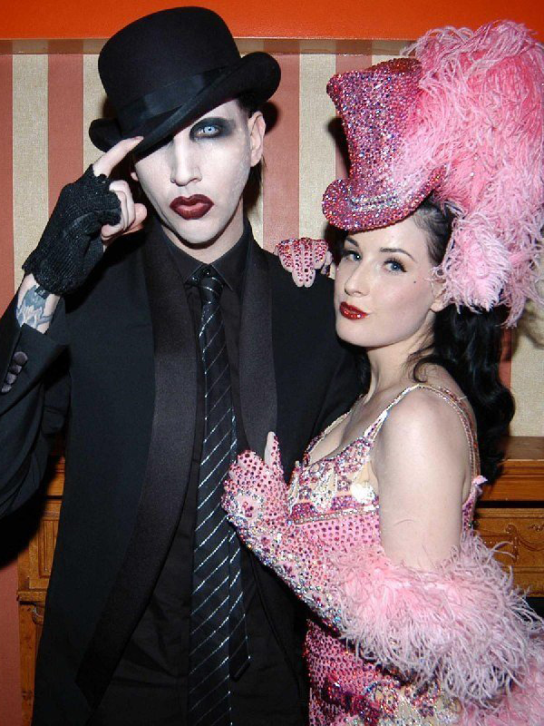 Marilyn Manson and Dita von Teese
