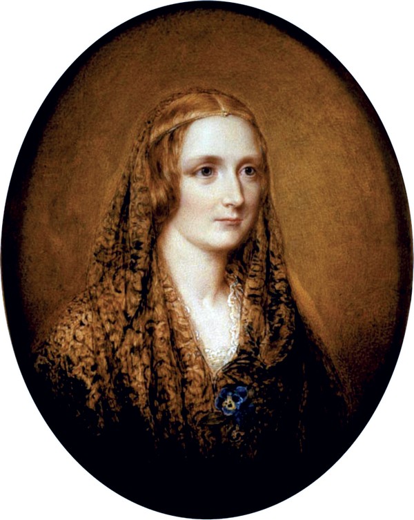 The portrait of Mary Shelley