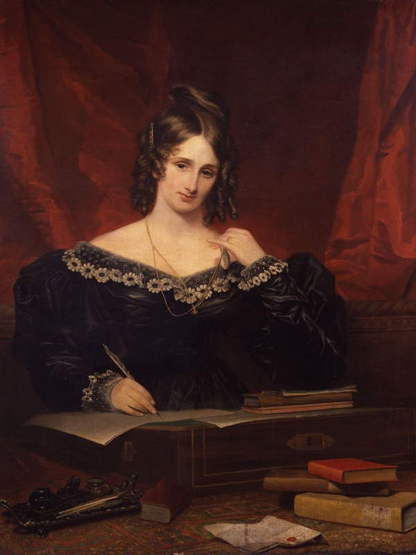 The portrait of Mary Shelley