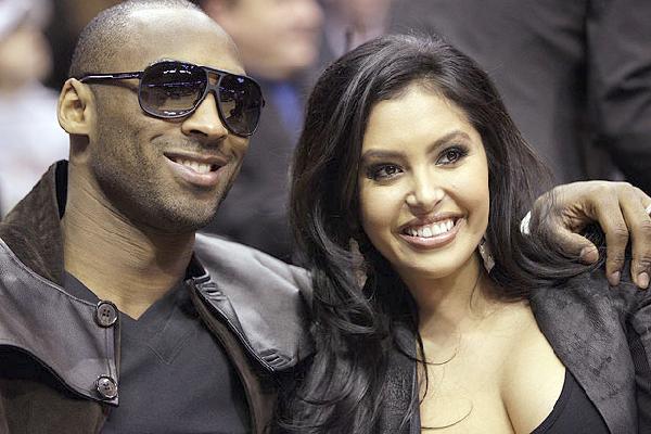 Kobe Bryant with his wife