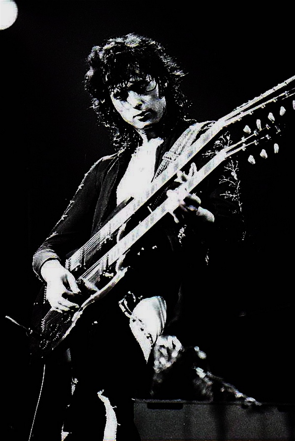 Jimmy Page with guitar